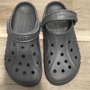 Gray Crocs size 7 Men’s or 9 Women
